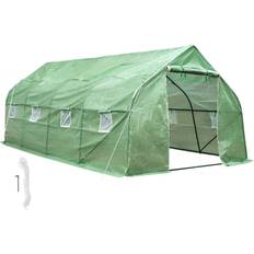 Gewächshäuser tectake Foil Tent 18m² Edelstahl Kunststoff