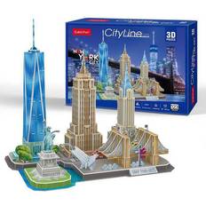 Puslespil new york CubicFun City Line New York 123 Pieces