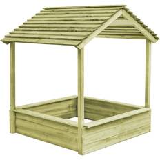 vidaXL Playhouse with Sandbox