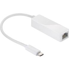 Netværksadapter usb Goobay USB C-RJ45 M-F 0.2m