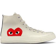 Converse x PLAY Comme des Garçons Chuck 70 High Top - Milk/White/High Risk Red