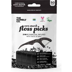 The Humble Co. Floss Picks Cure-Dents Interdentaires Charcoal 50 pcs