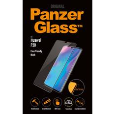 PanzerGlass Case Friendly Protection d'écran pour téléphone portable verre couleur de cadre noir pour Huawei P30