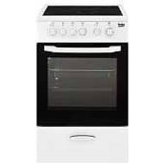 50cm Cuisinières en Céramique Beko CSS48100GW Blanc