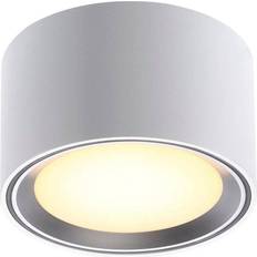 Nordlux Fallon 60 White/Steel Loftplafond ∅ 10cm