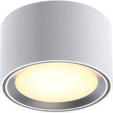 Belysning Nordlux Fallon 60 White/Steel Takplafond 10cm