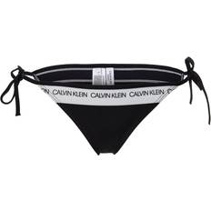Calvin Klein CK Logo Side Tie Bikini Bottom - PVH Sort