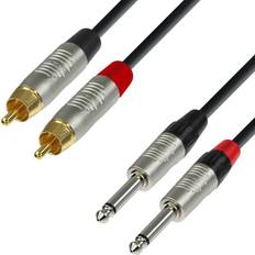 Adam Hall 2RCA-2x6.3mm 6m