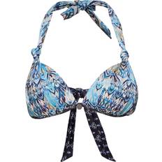 Odd Molly Mystic Halterneck Bikini Top - Mineral Blue