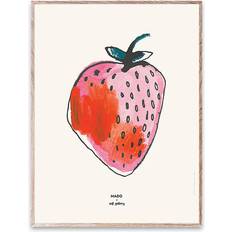 Rød Malerier & Plakater Børneværelse Soft Gallery Mado x Strawberry Small Plakat 30x40cm