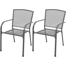 vidaXL 42705 2-pack Silla de jardín para comedor