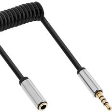 InLine Slim Spiral 3.5mm-3.5mm M-F 0.5m