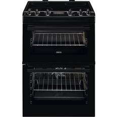 60cm Ceramic Cookers Zanussi ZCV66250BA Black