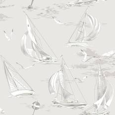 Boråstapeter Tapetti Sailboats Harmaa