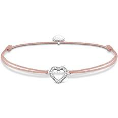 Thomas Sabo Little Secret Heart Bracelet - Silver/Beige/White