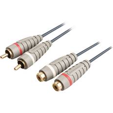Cables Bandridge 2RCA-2RCA M-F 2m