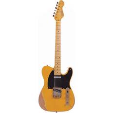 Yellow Electric Guitar Vintage V52MR