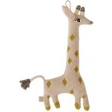 Beige Cojines OYOY Baby Guggi Giraffe Cushion