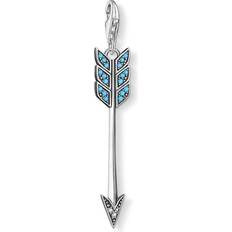 Charms & Anhänger Thomas Sabo Arrow Charm - Silver/White/Turquoise