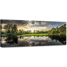 Fotografier Billeder Estancia Green Sunset Billede 150x60cm