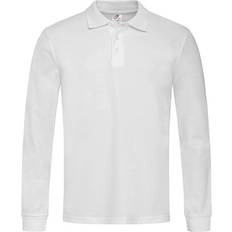 Stedman Polo Long Sleeve T-shirt - White