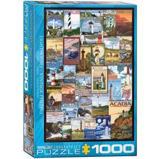 Jigsaw Puzzles Eurographics Lighthouses Vintage Posters 1000 Pieces