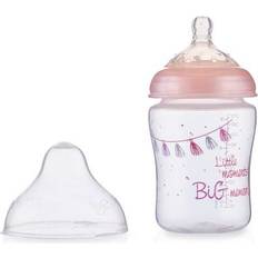 Rosa Biberones Nuby Little Moments Biberón Silicona Flujo Lento 270ml 1ud