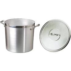 Aluminium Buljonggrytor Pentole Agnelli Family Cylindrical med lock 12.5 L 26 cm