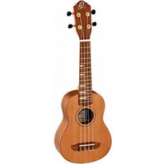 Ukulélés Ortega RUTI-SO Ukulele Soprano Cèdre Noyer série Timber