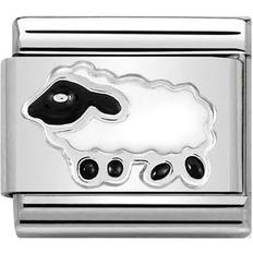 Nomination Composable Classic Link Sheep Charm - Silver/White
