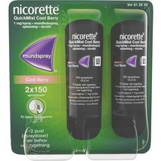 Nicorette Håndkøbsmedicin Nicorette Quickmist Cool Berry 1mg Duo 2 stk Mundspray