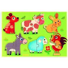 Knoppussel Djeco Coucou Cow 12 Bitar