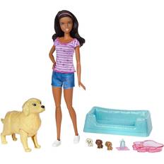 Barbie Newborn Pups Doll & Pets