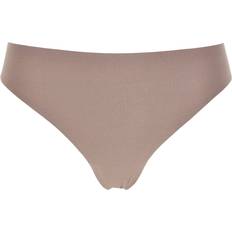 Marron - String Culottes Chantelle Soft Stretch One-Size Seamless Thong - Beige