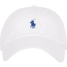 Polo Ralph Lauren Dame Tilbehør Polo Ralph Lauren Cotton Chino Baseball Cap - White/Marlin Blue