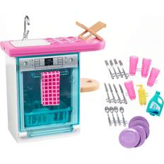 Puppen & Puppenhäuser Barbie Indoor Furniture Set with Kitchen Dishwasher FXG35