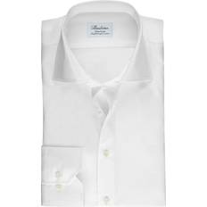 Stenströms Skjortor Stenströms Fitted Body Shirt in Superior Twill - White