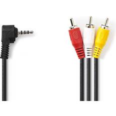 Nedis 3RCA-3.5mm Angled 2m