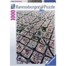 Barcelona puslespil Ravensburger Barcelona from above 1000 Pieces