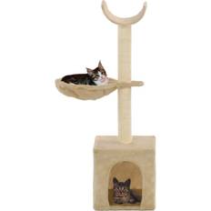 Arbres à chat - Chat Animaux de compagnie vidaXL Arbre À Chat Avec Griffoirs En Sisal 105 cm Beige