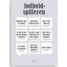 Dialægt Football Player Poster 50x70cm