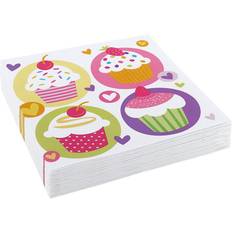 Stribede Papirservietter Amscan Napkins Cupcake 20-pack