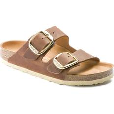 Sandali Birkenstock Arizona Big Buckle Oiled Leather - Cognac