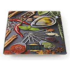 Nedis Balance De Cuisine Numérique LCD Verre Design Imprimé