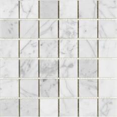 Vit kakel 5 x 5 Arredo Carrara Marble 267740 5x5cm