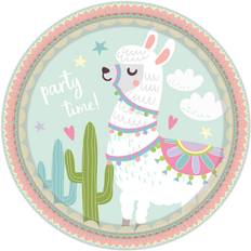 Supply llama Amscan Plates Llama 8-pack