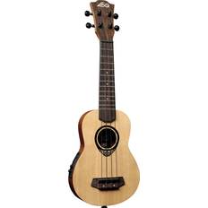 Sapeli Ukuleles Lag BABY-TKU-150 Tiki Natural Satin Soprano Ukulele