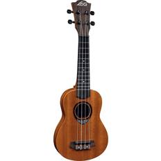 Sapeli Ukuleles Lag BABY TKU-110 Tiki Natural Satin Soprano Ukulele