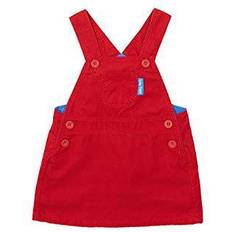 Dungaree Toby Tiger Corduroy Dungaree Dress - Red