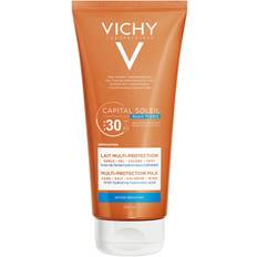 Vichy Solskydd & Brun utan sol på rea Vichy Capital Soleil Beach Protect Multi-Protection Milk SPF30 200ml